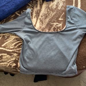 Crop top with a low back